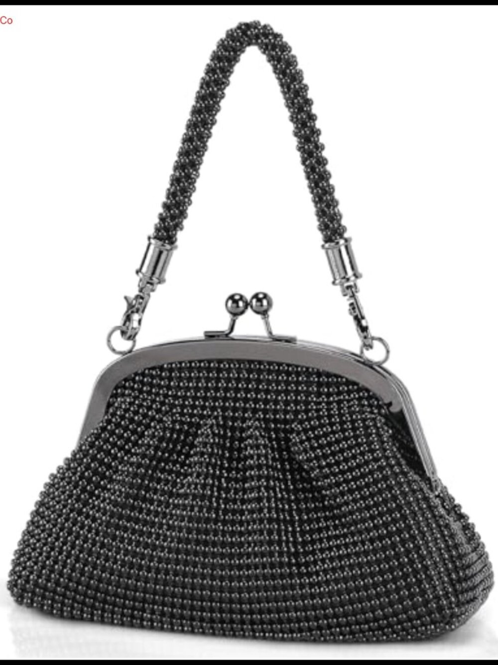 UBORSE Silver Rhinestone Clutch Evening Bag Handbag Women